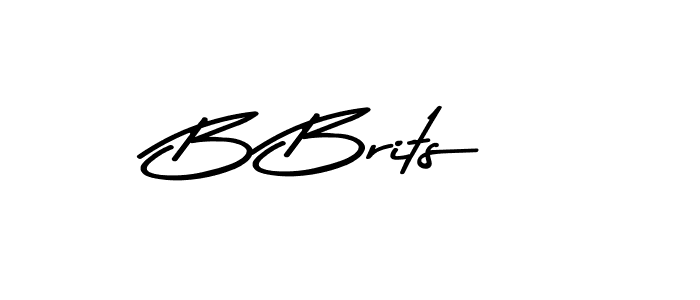 How to make B Brits signature? Asem Kandis PERSONAL USE is a professional autograph style. Create handwritten signature for B Brits name. B Brits signature style 9 images and pictures png