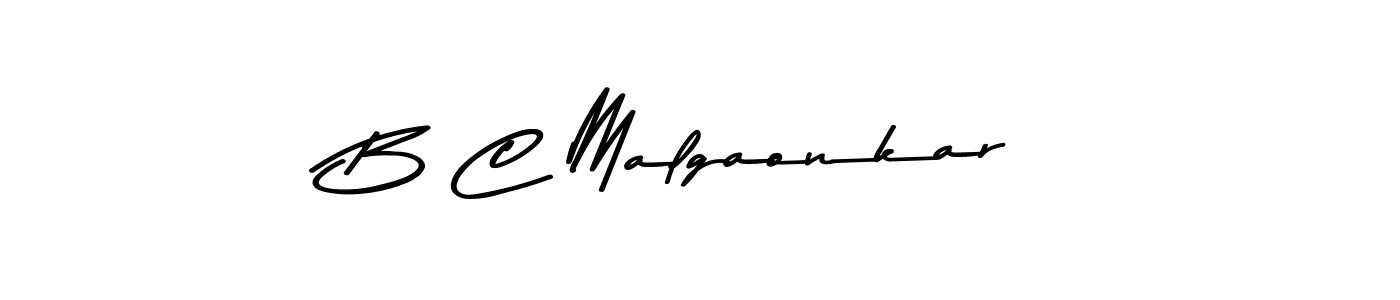 Similarly Asem Kandis PERSONAL USE is the best handwritten signature design. Signature creator online .You can use it as an online autograph creator for name B C Malgaonkar. B C Malgaonkar signature style 9 images and pictures png