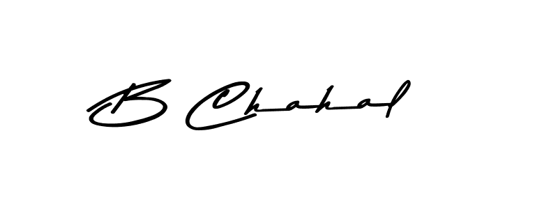 Similarly Asem Kandis PERSONAL USE is the best handwritten signature design. Signature creator online .You can use it as an online autograph creator for name B Chahal. B Chahal signature style 9 images and pictures png