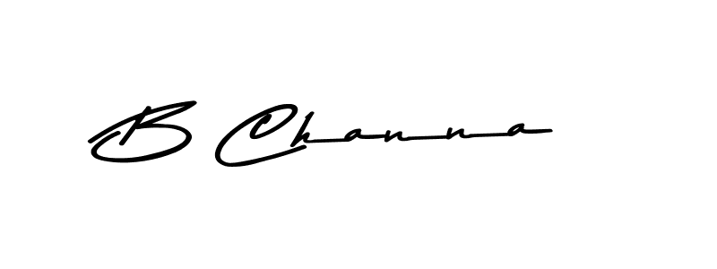 The best way (Asem Kandis PERSONAL USE) to make a short signature is to pick only two or three words in your name. The name B Channa include a total of six letters. For converting this name. B Channa signature style 9 images and pictures png