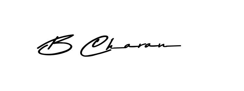 You should practise on your own different ways (Asem Kandis PERSONAL USE) to write your name (B Charan) in signature. don't let someone else do it for you. B Charan signature style 9 images and pictures png