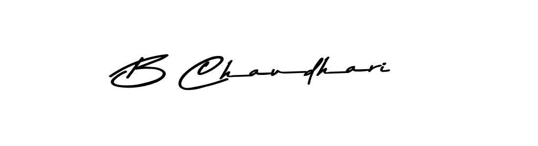 How to make B Chaudhari name signature. Use Asem Kandis PERSONAL USE style for creating short signs online. This is the latest handwritten sign. B Chaudhari signature style 9 images and pictures png