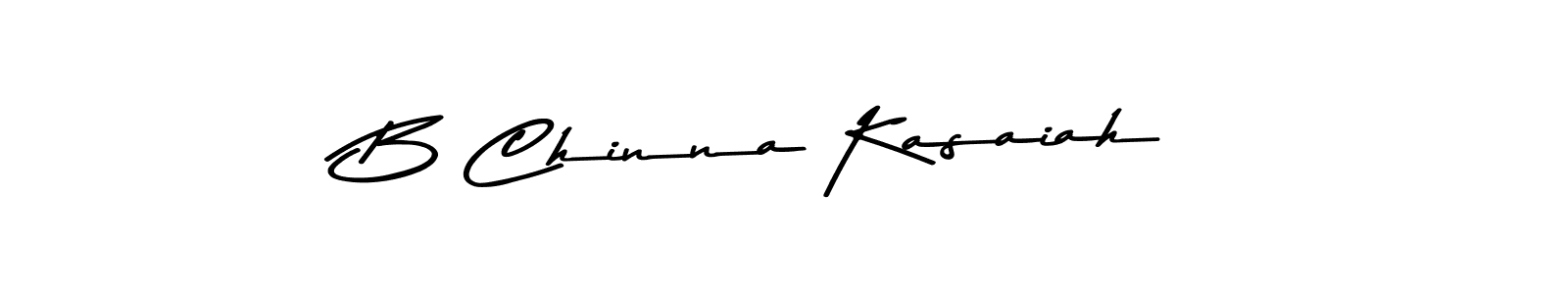Also You can easily find your signature by using the search form. We will create B Chinna Kasaiah name handwritten signature images for you free of cost using Asem Kandis PERSONAL USE sign style. B Chinna Kasaiah signature style 9 images and pictures png