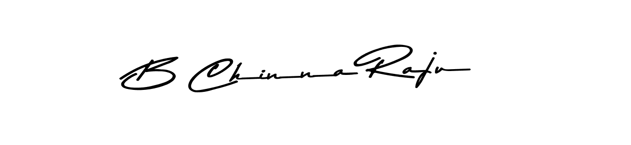 Make a beautiful signature design for name B Chinna Raju. With this signature (Asem Kandis PERSONAL USE) style, you can create a handwritten signature for free. B Chinna Raju signature style 9 images and pictures png