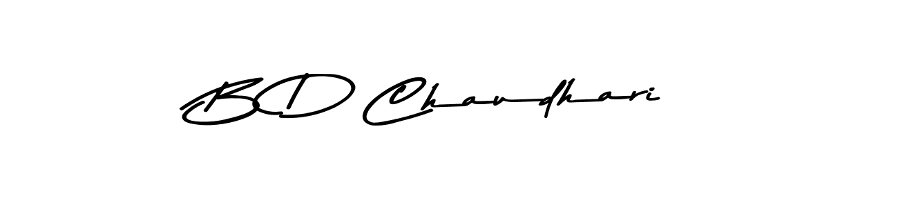 B D Chaudhari stylish signature style. Best Handwritten Sign (Asem Kandis PERSONAL USE) for my name. Handwritten Signature Collection Ideas for my name B D Chaudhari. B D Chaudhari signature style 9 images and pictures png