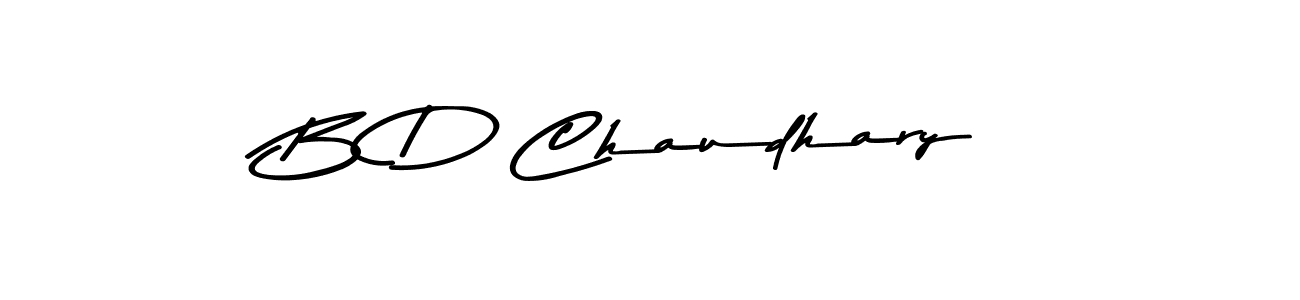 Create a beautiful signature design for name B D Chaudhary. With this signature (Asem Kandis PERSONAL USE) fonts, you can make a handwritten signature for free. B D Chaudhary signature style 9 images and pictures png