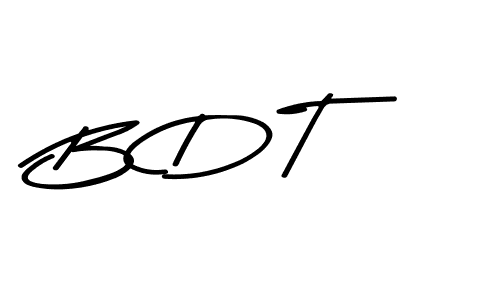 Create a beautiful signature design for name B D T. With this signature (Asem Kandis PERSONAL USE) fonts, you can make a handwritten signature for free. B D T signature style 9 images and pictures png