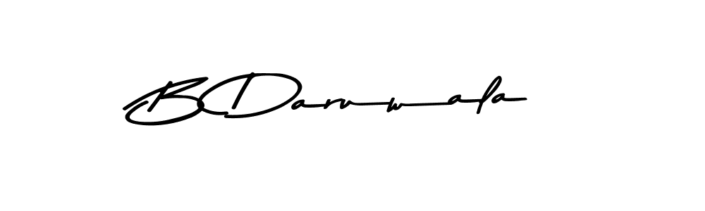 How to make B Daruwala signature? Asem Kandis PERSONAL USE is a professional autograph style. Create handwritten signature for B Daruwala name. B Daruwala signature style 9 images and pictures png