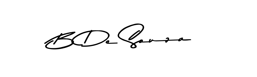 Design your own signature with our free online signature maker. With this signature software, you can create a handwritten (Asem Kandis PERSONAL USE) signature for name B De Souza. B De Souza signature style 9 images and pictures png