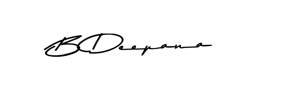 You should practise on your own different ways (Asem Kandis PERSONAL USE) to write your name (B Deepana) in signature. don't let someone else do it for you. B Deepana signature style 9 images and pictures png