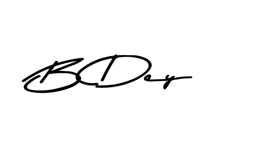 Make a beautiful signature design for name B Dey. With this signature (Asem Kandis PERSONAL USE) style, you can create a handwritten signature for free. B Dey signature style 9 images and pictures png