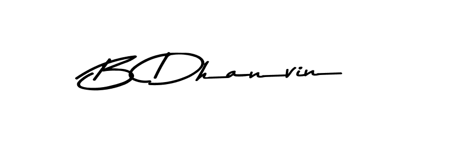 How to Draw B Dhanvin signature style? Asem Kandis PERSONAL USE is a latest design signature styles for name B Dhanvin. B Dhanvin signature style 9 images and pictures png