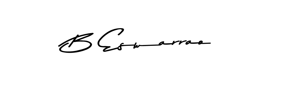 The best way (Asem Kandis PERSONAL USE) to make a short signature is to pick only two or three words in your name. The name B Eswarrao include a total of six letters. For converting this name. B Eswarrao signature style 9 images and pictures png