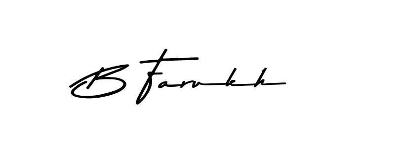 Similarly Asem Kandis PERSONAL USE is the best handwritten signature design. Signature creator online .You can use it as an online autograph creator for name B Farukh. B Farukh signature style 9 images and pictures png