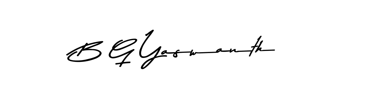 You can use this online signature creator to create a handwritten signature for the name B G Yaswanth. This is the best online autograph maker. B G Yaswanth signature style 9 images and pictures png