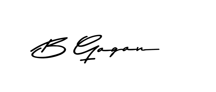 B Gagan stylish signature style. Best Handwritten Sign (Asem Kandis PERSONAL USE) for my name. Handwritten Signature Collection Ideas for my name B Gagan. B Gagan signature style 9 images and pictures png