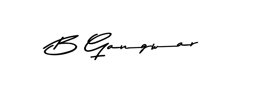 How to make B Gangwar signature? Asem Kandis PERSONAL USE is a professional autograph style. Create handwritten signature for B Gangwar name. B Gangwar signature style 9 images and pictures png