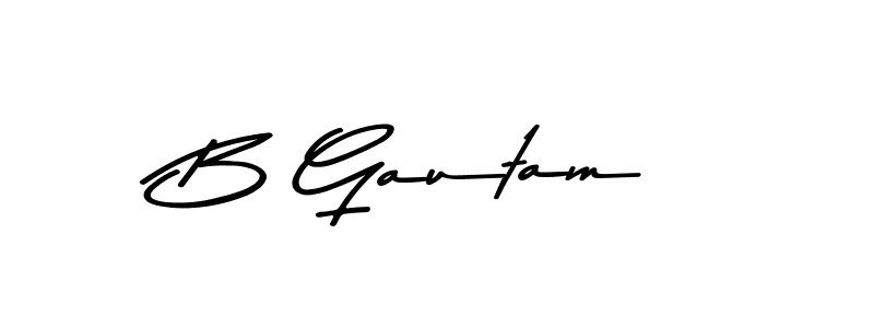 The best way (Asem Kandis PERSONAL USE) to make a short signature is to pick only two or three words in your name. The name B Gautam include a total of six letters. For converting this name. B Gautam signature style 9 images and pictures png