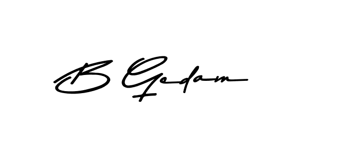 Asem Kandis PERSONAL USE is a professional signature style that is perfect for those who want to add a touch of class to their signature. It is also a great choice for those who want to make their signature more unique. Get B Gedam name to fancy signature for free. B Gedam signature style 9 images and pictures png