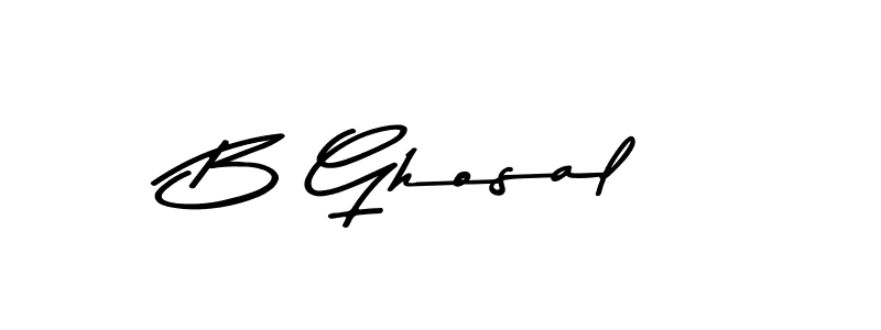 Also we have B Ghosal name is the best signature style. Create professional handwritten signature collection using Asem Kandis PERSONAL USE autograph style. B Ghosal signature style 9 images and pictures png