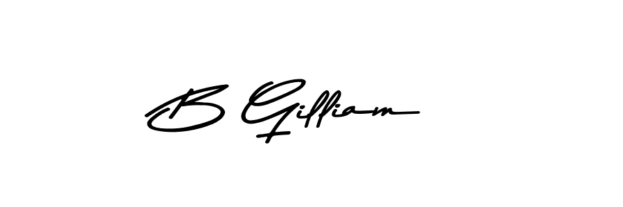 How to make B Gilliam name signature. Use Asem Kandis PERSONAL USE style for creating short signs online. This is the latest handwritten sign. B Gilliam signature style 9 images and pictures png