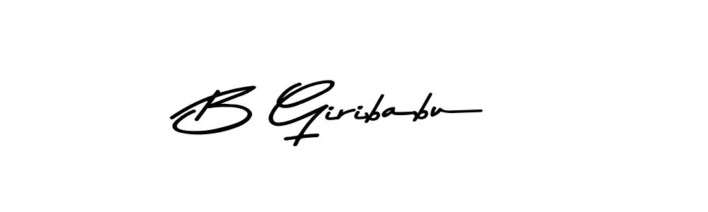 Use a signature maker to create a handwritten signature online. With this signature software, you can design (Asem Kandis PERSONAL USE) your own signature for name B Giribabu. B Giribabu signature style 9 images and pictures png