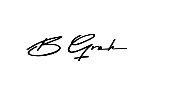 This is the best signature style for the B Groh name. Also you like these signature font (Asem Kandis PERSONAL USE). Mix name signature. B Groh signature style 9 images and pictures png
