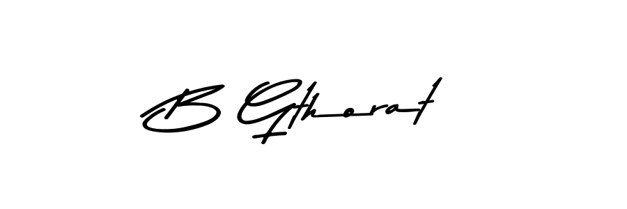Make a beautiful signature design for name B Gthorat. With this signature (Asem Kandis PERSONAL USE) style, you can create a handwritten signature for free. B Gthorat signature style 9 images and pictures png