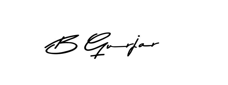 You should practise on your own different ways (Asem Kandis PERSONAL USE) to write your name (B Gurjar) in signature. don't let someone else do it for you. B Gurjar signature style 9 images and pictures png