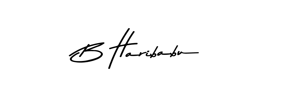How to make B Haribabu signature? Asem Kandis PERSONAL USE is a professional autograph style. Create handwritten signature for B Haribabu name. B Haribabu signature style 9 images and pictures png