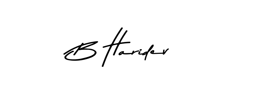 B Haridev stylish signature style. Best Handwritten Sign (Asem Kandis PERSONAL USE) for my name. Handwritten Signature Collection Ideas for my name B Haridev. B Haridev signature style 9 images and pictures png