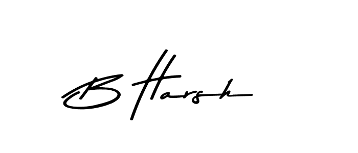 How to make B Harsh signature? Asem Kandis PERSONAL USE is a professional autograph style. Create handwritten signature for B Harsh name. B Harsh signature style 9 images and pictures png