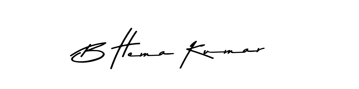 Design your own signature with our free online signature maker. With this signature software, you can create a handwritten (Asem Kandis PERSONAL USE) signature for name B Hema Kumar. B Hema Kumar signature style 9 images and pictures png