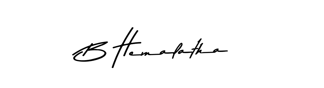 B Hemalatha stylish signature style. Best Handwritten Sign (Asem Kandis PERSONAL USE) for my name. Handwritten Signature Collection Ideas for my name B Hemalatha. B Hemalatha signature style 9 images and pictures png