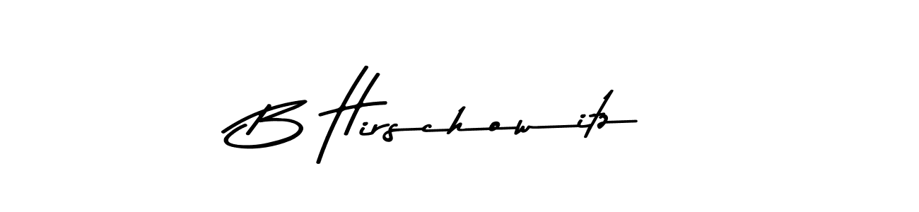 Design your own signature with our free online signature maker. With this signature software, you can create a handwritten (Asem Kandis PERSONAL USE) signature for name B Hirschowitz. B Hirschowitz signature style 9 images and pictures png