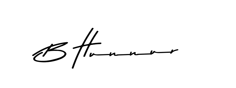 Use a signature maker to create a handwritten signature online. With this signature software, you can design (Asem Kandis PERSONAL USE) your own signature for name B Hunnur. B Hunnur signature style 9 images and pictures png