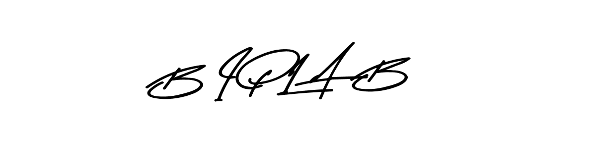 How to make B I P L A  B name signature. Use Asem Kandis PERSONAL USE style for creating short signs online. This is the latest handwritten sign. B I P L A  B signature style 9 images and pictures png