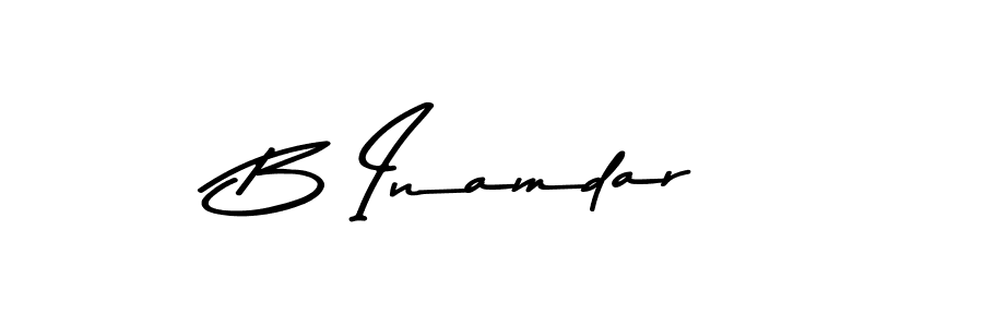 Make a beautiful signature design for name B Inamdar. Use this online signature maker to create a handwritten signature for free. B Inamdar signature style 9 images and pictures png