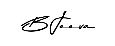 Download transparent PNG signature for name B Jeeva styled with Asem Kandis PERSONAL USE font. Ready to paste directly into PDF and Word agreements. B Jeeva signature style 9 images and pictures png