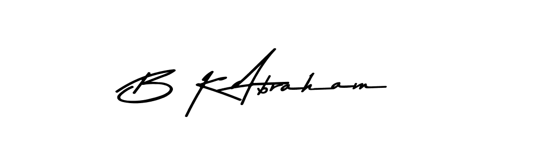 Also we have B K Abraham name is the best signature style. Create professional handwritten signature collection using Asem Kandis PERSONAL USE autograph style. B K Abraham signature style 9 images and pictures png