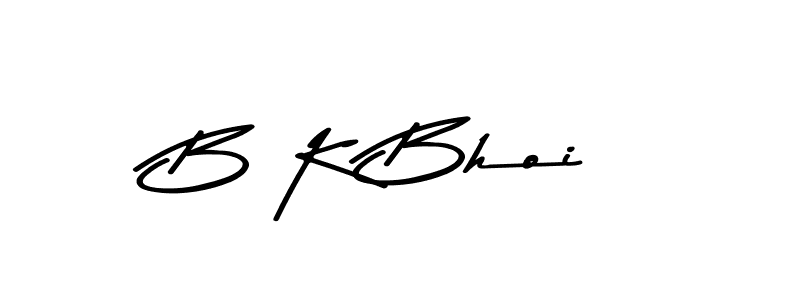 The best way (Asem Kandis PERSONAL USE) to make a short signature is to pick only two or three words in your name. The name B K Bhoi include a total of six letters. For converting this name. B K Bhoi signature style 9 images and pictures png