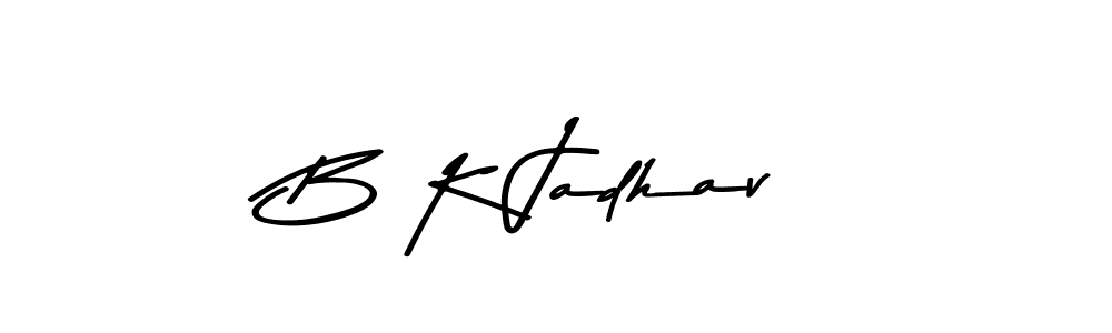 How to make B K Jadhav signature? Asem Kandis PERSONAL USE is a professional autograph style. Create handwritten signature for B K Jadhav name. B K Jadhav signature style 9 images and pictures png