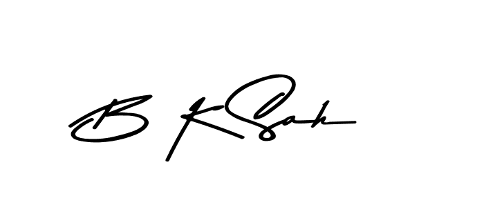 Use a signature maker to create a handwritten signature online. With this signature software, you can design (Asem Kandis PERSONAL USE) your own signature for name B K Sah. B K Sah signature style 9 images and pictures png