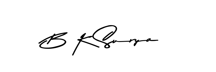 B K Surya stylish signature style. Best Handwritten Sign (Asem Kandis PERSONAL USE) for my name. Handwritten Signature Collection Ideas for my name B K Surya. B K Surya signature style 9 images and pictures png