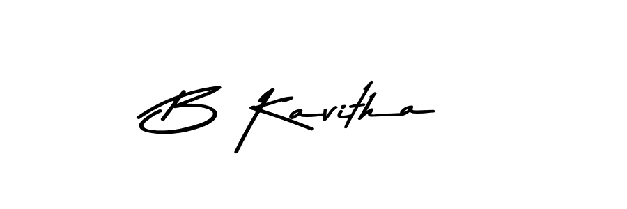 Similarly Asem Kandis PERSONAL USE is the best handwritten signature design. Signature creator online .You can use it as an online autograph creator for name B Kavitha. B Kavitha signature style 9 images and pictures png