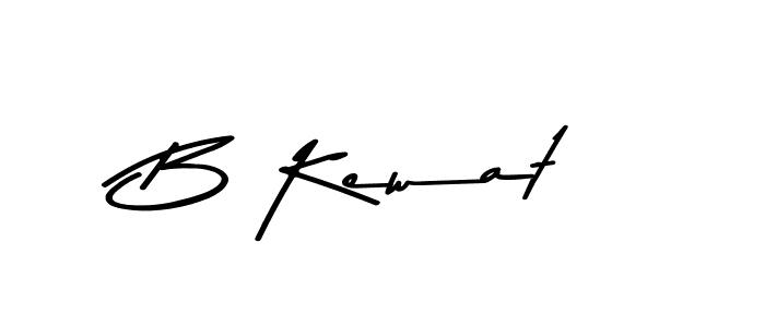 How to make B Kewat signature? Asem Kandis PERSONAL USE is a professional autograph style. Create handwritten signature for B Kewat name. B Kewat signature style 9 images and pictures png