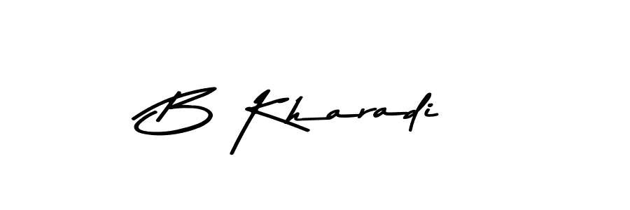 How to make B Kharadi signature? Asem Kandis PERSONAL USE is a professional autograph style. Create handwritten signature for B Kharadi name. B Kharadi signature style 9 images and pictures png