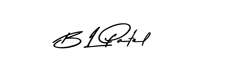 Use a signature maker to create a handwritten signature online. With this signature software, you can design (Asem Kandis PERSONAL USE) your own signature for name B L Patel. B L Patel signature style 9 images and pictures png