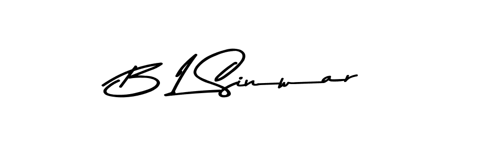 Asem Kandis PERSONAL USE is a professional signature style that is perfect for those who want to add a touch of class to their signature. It is also a great choice for those who want to make their signature more unique. Get B L Sinwar name to fancy signature for free. B L Sinwar signature style 9 images and pictures png