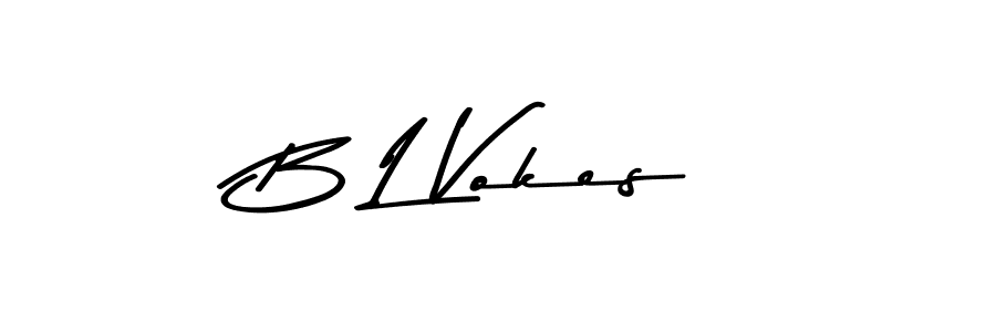 Use a signature maker to create a handwritten signature online. With this signature software, you can design (Asem Kandis PERSONAL USE) your own signature for name B L Vokes. B L Vokes signature style 9 images and pictures png